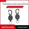 Atacado de Fabricante 2,8cm Liga de Zinco Fivela de Puxar Fácil Metal Retrátil Porta Crachá Porta Cartão de Identificação