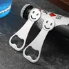 Abrebotellas de Cerveza con Cara Sonriente de Acero Inoxidable Gadget de Cocina Se Puede Imprimir con Logo Venta al por Mayor desde el Fabricante