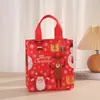 Bolsa de TNT con Tema Navideño, Bolsa de Regalo, Bolsa de Compras con Impresión, Decoración de Fiesta, Acompañamiento para Regalo