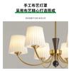 Lámpara de araña para sala de estar Medieval Nanyang Retro Nuevo Simple Vidrio Atmosférica Luz principal para sala de estar Protección ocular Lámpara Zhongshan 194L