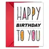 Set de Sobres Creativos de Tarjeta de Felicitación de Cumpleaños de Neón para Productos Nuevos Transfronterizos Tarjeta de Agradecimiento para Fiesta de Cumpleaños Tarjeta Tamaño Grande