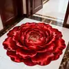Tapete de Chão Veludo Cristal Rosa Estilo Chinês Flor Grande Formato Especial Sala de Estar Cozinha Banheiro de Casa Tapete de Pé Absorvente