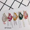 Acessórios para Joias DIY Atacado Concha Colorida Rocha de Imitação Transparente Forma Irregular Pingente de Resina Acessórios para Brincos Materiais