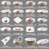 Louças especiais para hotel, pratos criativos, louças domésticas, pratos de cerâmica para refogar, pratos especiais para entradas frias de restaurante e hotel, uso comercial