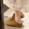 Zapatos Birkenstock para mujer que aumentan la altura, nuevo modelo de otoño, versátiles de plataforma con suela gruesa, de cordones, de dos vías, casuales, retro