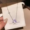 Collar y Pendientes con Colgante de Flor de Circonita Estilo Palacio Retro, Cadena para Clavícula de Lujo Ligero de Gama Alta, Set de Joyería de Moda para Mujer