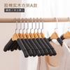Percha de Madera Maciza Antideslizante Sin Costuras Gruesa Esponjosa de Algodón Perchero para Abrigos Ropa Estante para Ropa No puedo permitirme empacar Perchero para Suéteres Tienda de Ropa Colgar Ropa