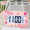 Melody Mini Luminoso Digital Pequeño Despertador Temporizador Estudiante Mesita de Noche Portátil Reloj Escritorio Inteligente Hora Digital