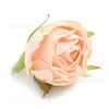 Cabeças de Flores de Rosa Queimadas Simuladas Vintage, Flores de Seda, Flores Artificiais, Materiais Artesanais DIY, Decoração de Caixa de Presente, Materiais Florais para Arranjo de Casamento