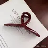 Retro Francês Ancora Vermelho Grande Pegador de Cabelo Quantidade Grampo Tubarão Presilha de Cabelo Pegador de Cabelo Clipe de Cabeça Vinho Tinto Acessórios de Cabelo