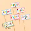 Día del Niño Caja de Empaque de 4 Compartimentos Oso de Mantequilla Topper Decoración de Pastel 61 Postre Feliz Caja Portátil