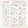 Yuezhen Cultural y Creativo Flor de Ensueño Lenguaje de Flores Pegatinas para Mascotas Pegatinas para Diario Pegatinas Transfronterizas para Niños Materiales para Diario Pegatinas Impermeables