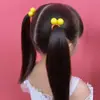 Diademas elásticas largas de colores de caramelo estilo coreano para coletas de niños, scrunchies coloridos con bolitas, accesorios para el cabello de princesa, estilo princesa