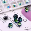 K9 Nuevos Pedrería de Uñas Redondas de 6 mm con Base Puntiaguda de Gama Alta, Pedrería Tridimensional Super Brillante para Decoración de Uñas de Vidrio DIY