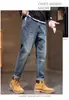 Jeans Masculino Novo Primavera e Outono 2026, Tendência Americana Retrô Simples Casual Largo Reto Calça Jeans