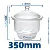 Aparelho de Secagem Laboratório-Tamanho Aspirador Placa Cerâmica Marrom Transparente Pote à Prova de Umidade Instrumento Químico Industrial Recipiente de Vidro para Secagem