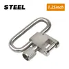 Fivela de Metal Prateada de Liberação Rápida para Pulseira de Metal de Ferro de Alta Resistência de 1,25 polegadas Fivela Plana Prateada