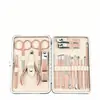 Fábrica Yangjiang Oro Rosa Juego de 18 Piezas para Cortar Uñas Regalo Venta al por Mayor Manicura