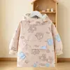 Buzos Impermeables y Resistentes a Manchas para Niños Ropa de Abrigo Otoño e Invierno para Niños con Capucha Ropa Protectora para Bebés Niñas Niños Pequeños Tops para Usar al Aire Libre Estiloso