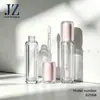 Tubos de Brillo de Labios de Doble Capa Redondos Jinze para Pedidos, Envases de Brillo de Labios, Materiales de Empaque de Tubos Vacíos de Plástico