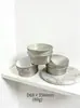 Caja de Aluminio Plateada Caja Dispensadora de Ungüento Crema de Nieve Cosméticos Almacenamiento Sellado de Metal Caja Redonda Pequeña