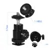 Cámara Mirrorless Cabeza Giratoria Cuatro Cabezales Zapata Caliente Flash Soporte para Micrófono Base para Monitor de Teléfono Móvil Accesorios