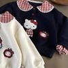 Sudadera para Niñas Otoño 2026 Nueva Elegante Top de Princesa para Bebés Ropa de Punto para Niños Estilo Primavera y Otoño