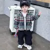 Chaqueta de Primavera y Otoño para Niños 2026 Nuevo Estilo de Otoño Sudadera con Capucha para Niños Chaqueta Cardigan con Estampado de Personalidad Elegante