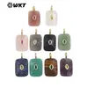 WT-P2139 Pendientes de Colgante Cuadrado Geométrico de Cristal Gema Piedra Natural Joyería Exquisita Cuarzo Fresa