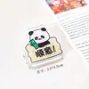 Clip de notas de panda de dibujos animados de doble cara clip de notas de texto inspirador para estudiantes clip de notas lindo de alta apariencia clip para diario personal