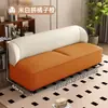 Sofá sencillo de tela nuevo para apartamentos pequeños, salas de estar, áreas de descanso de tiendas, tiendas de ropa, casas de alquiler, sofás de dos y tres plazas