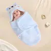 Manta Saco para Bebê Transfronteiriça para Recém-Nascidos, Espessa para Outono e Inverno, Saco de Dormir para Bebê, Swaddle Anti-Susto