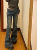 Estilo Americano Spice Girls Weila Jeans Diseño para Mujer Sentido de Diseño Nicho Subcultura Cintura Baja Retro Pantalones Versátiles Estilo Cuerno