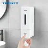 Dispensador de Jabón Líquido para Manos de Espuma Dispensador de Jabón para Montar en Pared Caja para Desinfectante de Manos sin Taladro Botella de Detergente para Cocina Limpieza