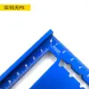 Regla Escuadra para Carpintería Modelo B con Base Ancha, Versión Delgada Engrosada de 12 Pulgadas Métrica e Imperial, Regla Triangular de Aleación de Aluminio de 7 Pulgadas