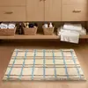 Tapete de Chão para Banheiro de Veludo Agrupado Flocado Fofo Espessado Antiderrapante Absorvente de Água Tapete de Chão Doméstico para Chão de Banheiro Temu