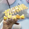Mini Escova de Cílios Cartoon com Tubo, Tubo Independente Portátil Escova de Cílios Descartável, Escova de Cílios Embalada em Tubo Penteador de Cílios de Beleza