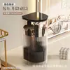 Tubo de Armazenamento para Pincéis de Maquiagem com Tampa Tipo Prensa à Prova de Poeira, Caixa de Armazenamento para Lápis de Sobrancelha e Cosméticos de Mesa com Levantamento Automático de Pincéis