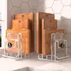 Nuevo estante para tapas de ollas, estante de almacenamiento para cocina, estante para tablas de cortar, escurridor y organizador de almacenamiento