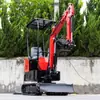 Exportación de miniexcavadoras pequeñas de 1 tonelada a Rusia para desarrollo de huertos, invernaderos y operaciones interiores, miniexcavadoras de oruga
