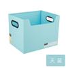KOBEST kangbai caja de archivo multifuncional caja de almacenamiento de libros plegable de plástico caja de acabado de rotación de escritorio de oficina