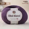 Hilo de lana mezclada, hilo de grosor medio para tejer a mano, hilo 212 para bufandas, suéteres y pantuflas de tejido DIY