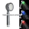 Chuveiro de LED com mudança de cor controle de temperatura tricolor/colorido flash luminoso 8008-B26