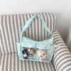 Bolso ita nuevo estilo verano degradado morado taro, suave y lindo, adecuado para múltiples ocasiones, bolso de hombro bidimensional para niñas