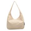 Bolsa de Tela para Estudiantes Universitarios Clase Commuter para Mujer Nueva Bolso de Hombro de Gran Capacidad Bolso Tote de Axila Bolso de Lona Simple para Combinar con Todo