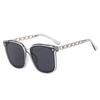 Gafas de Sol Polarizadas Gm con Patillas de Cadena Metálica, Protección Solar, Protección UV, Sensación de Alta Gama, Gafas de Sol para Conducir