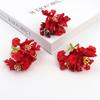 Simulación de tres pequeñas flores, accesorios decorativos DIY, decoración del hogar, flor falsa, caja de flores de Amazon con un pequeño estilo fresco.