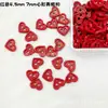 Botões Pequenos em Formato de Coração com Dois Furos de 4,5 mm e 7 mm para Roupas de Boneca BJD Botões de Coração Acessórios Feitos à Mão