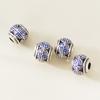 Plata Pura 999 Cuentas Redondas de Cinco Bendiciones Antiguas Separadores 10mm Pulsera Cuentas Sueltas Cuerda Hecha a Mano DIY Material de Accesorios T0392