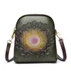 Bolso de moda de lujo ligero para mujer, estilo chino y étnico, multicapa, adecuado para madres de mediana edad y mayores, bolso para teléfono de hombro o cruzado, bolso pequeño